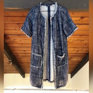 Boucle fringed SS jacket